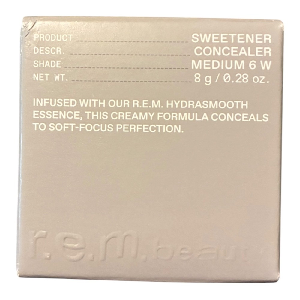 r.e.m. beauty Sweetener Concealer Medium 6 W Full Coverage Matte NIB HydraSmooth